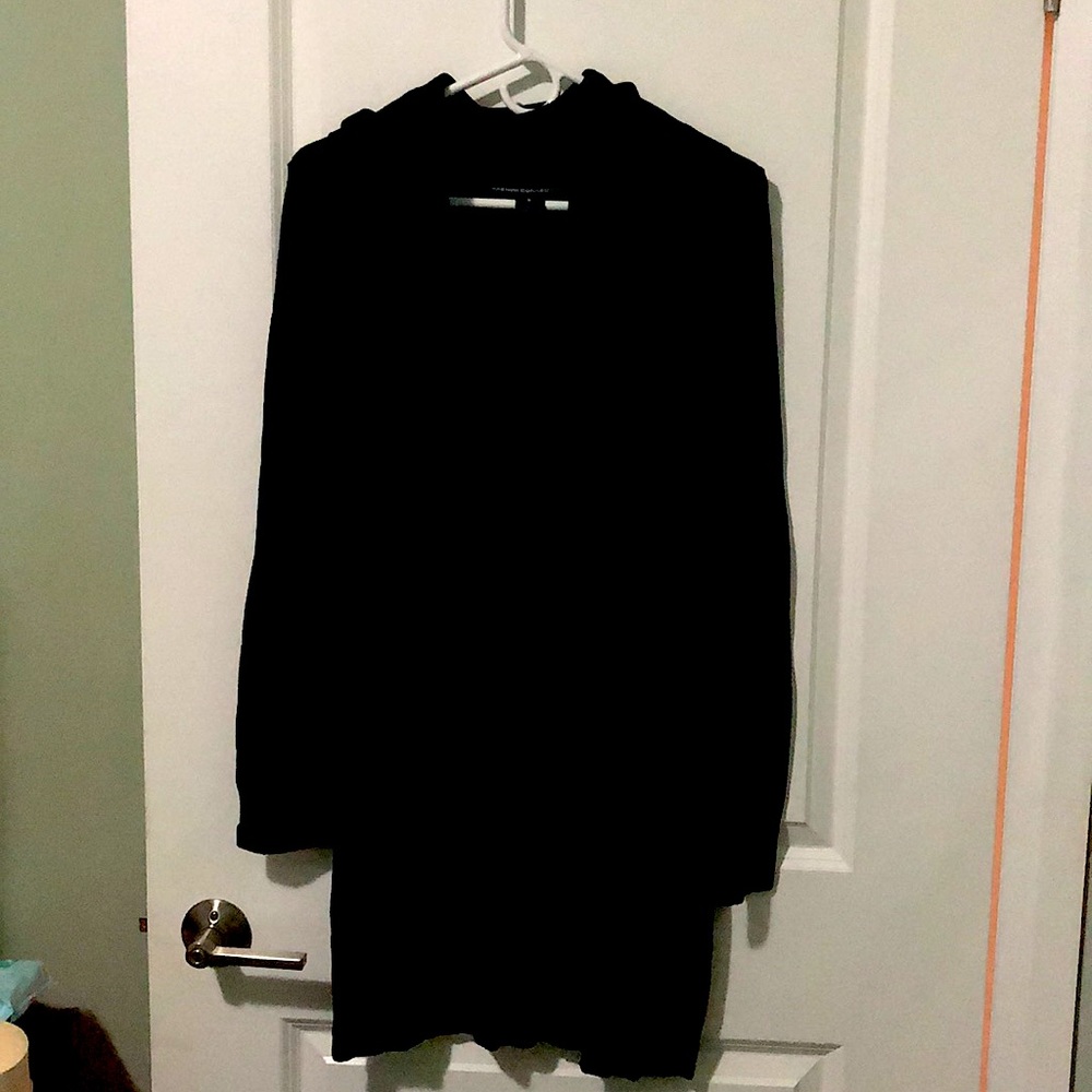 French Connection Sweater Dress, black, medium (fit: US size 4/6)